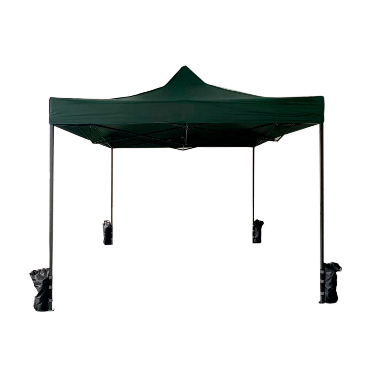 FALTPAVILLON Grün 300/300/310 cm - Grün, Metall (300/310/300cm) - Mobili Rebecca