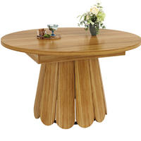 AUSZIEHTISCH 118/76,8 cm in Braun – rund, zu oval ausziehbar - Braun, Holzwerkstoff (118/118/76cm) - BEAOK