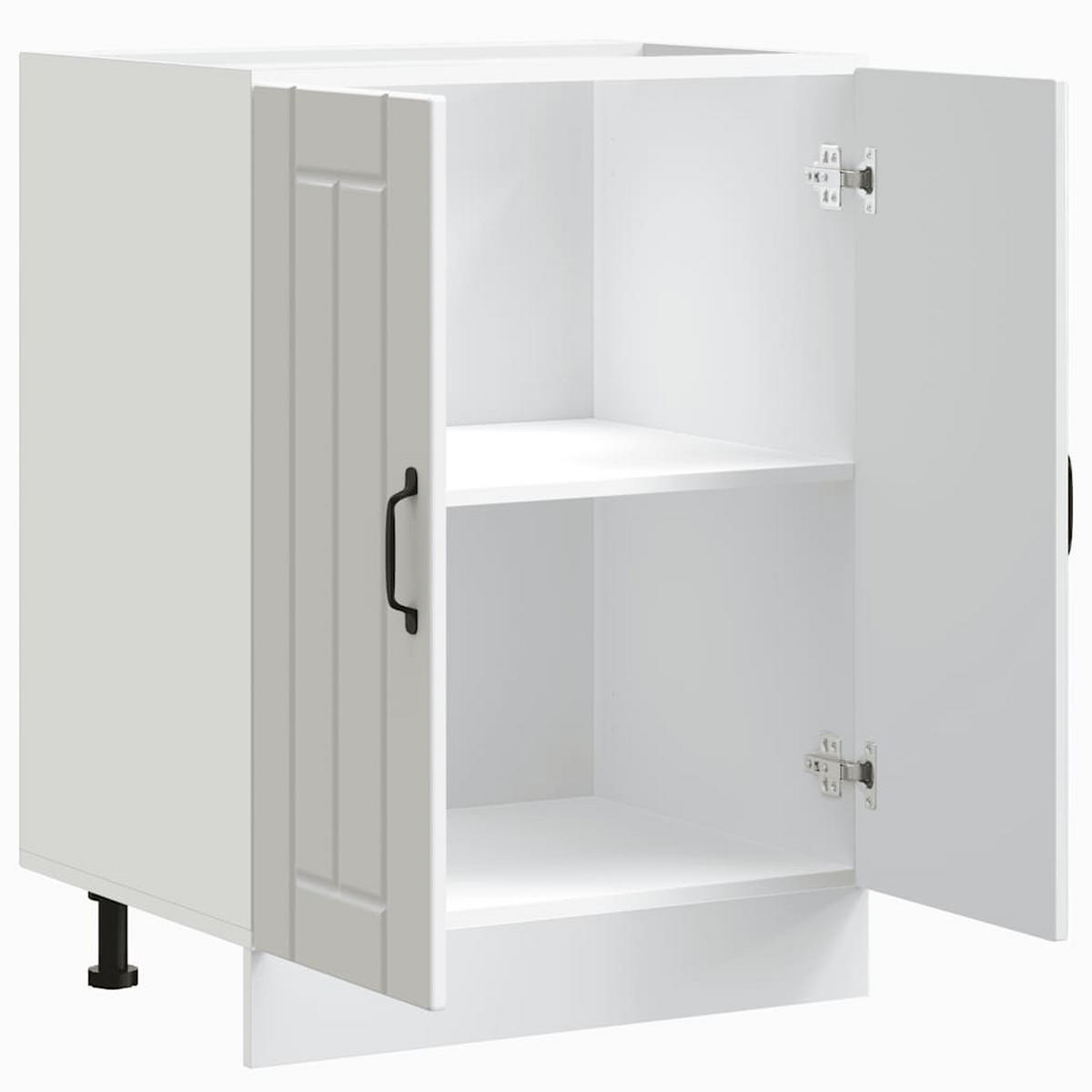 KÜCHENUNTERSCHRANK Lucca 60/46/81,5 cm aus Holzwerkstoff Weiß - Weiß, Holz (60/81.5/46cm) - vidaXL