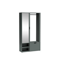 GARDEROBENSCHRANK Limo Plus mit zwei Türen grün - Grün, Holzwerkstoff (100/190/33cm) - Beautysofa