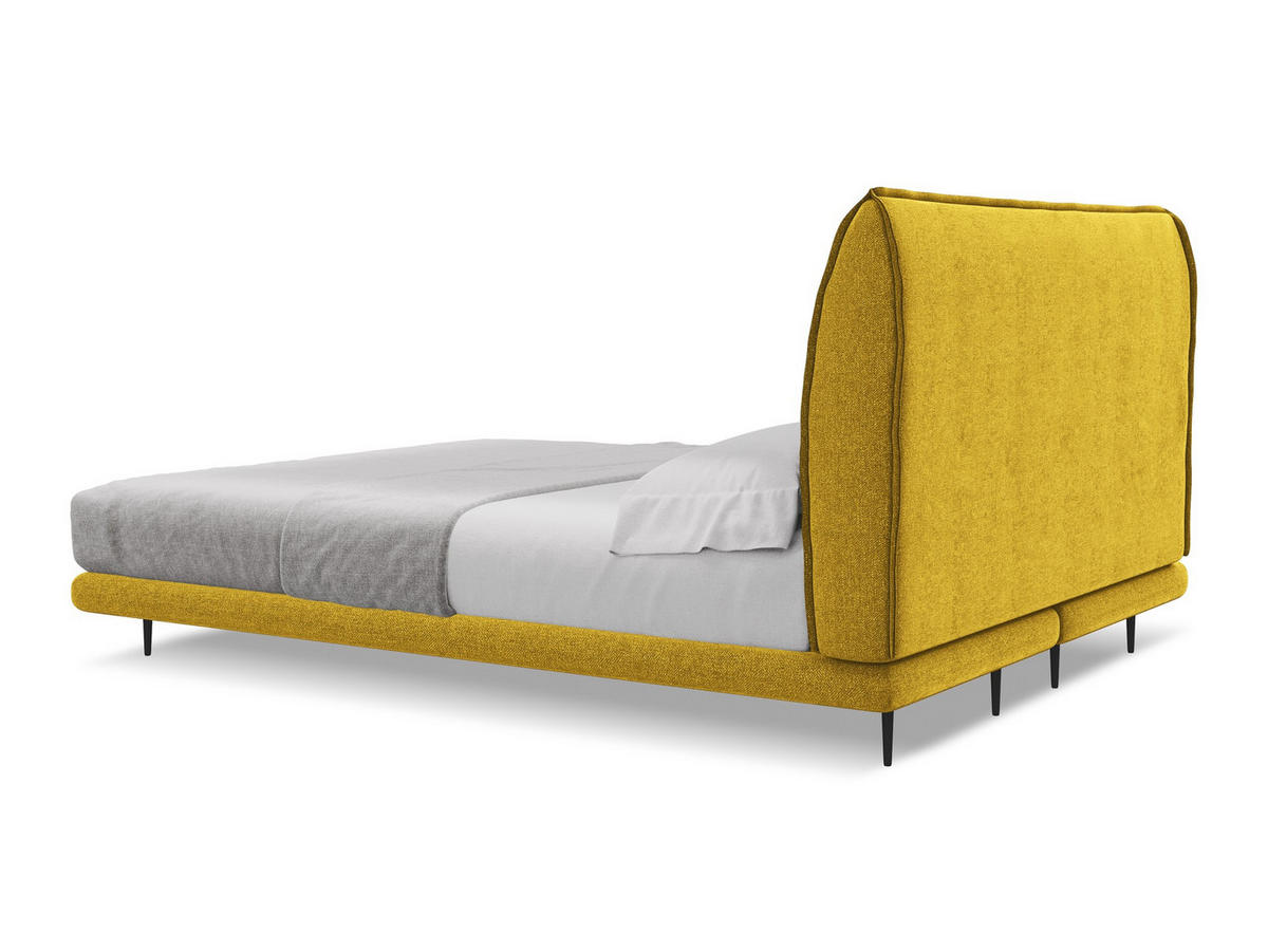 POLSTERBETT mit Bettkasten und Lattenrost 180x225 Blau - Blau/Schwarz, Kunststoff/Textil (140/200cm) - Makamii