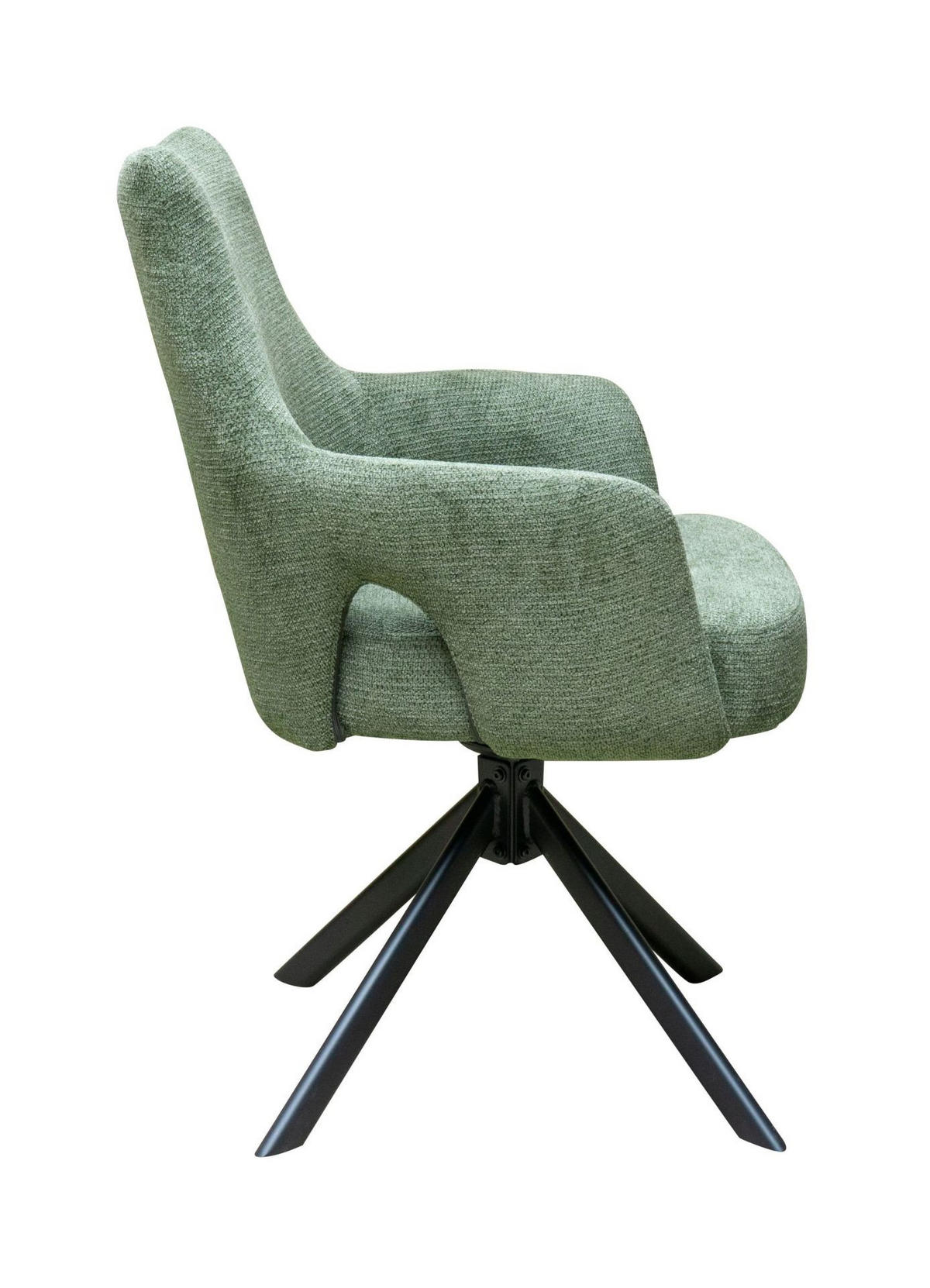 ESSZIMMERSTUHL Merlin, Webstoff, Grün - Grün, Textil (61/87/58cm) - dasmöbelwerk