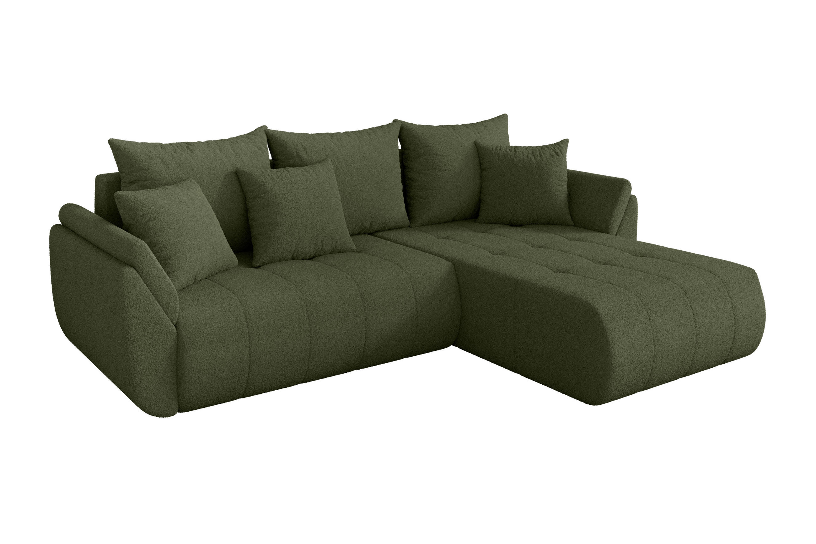 Altdecor Ecksofa Olivgrün 277x194 cm