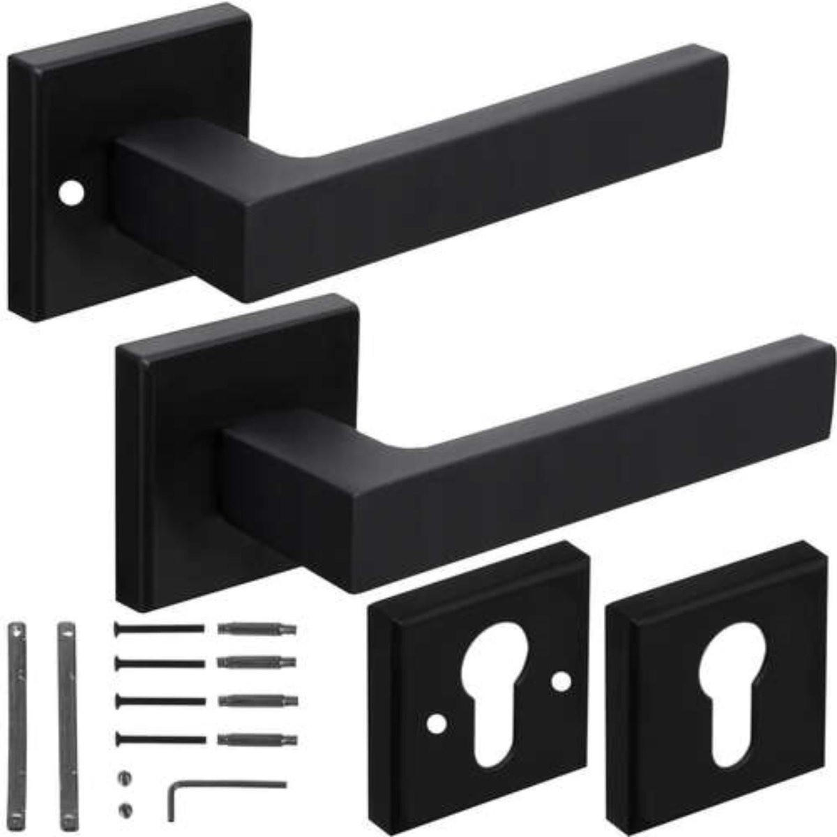 TÜRGRIFF Matt-schwarz für Innentüren - Schwarz, Metall (23/8/9cm) - MCBOSON
