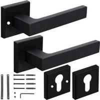 TÜRGRIFF Matt-schwarz für Innentüren - Schwarz, Metall (23/8/9cm) - MCBOSON