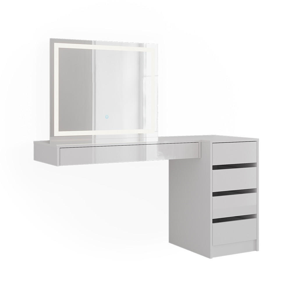 TOALETNÍ STOLEK Sherry Bílá - bílá, kompozitní dřevo (100/12/40.1cm) - Vicco