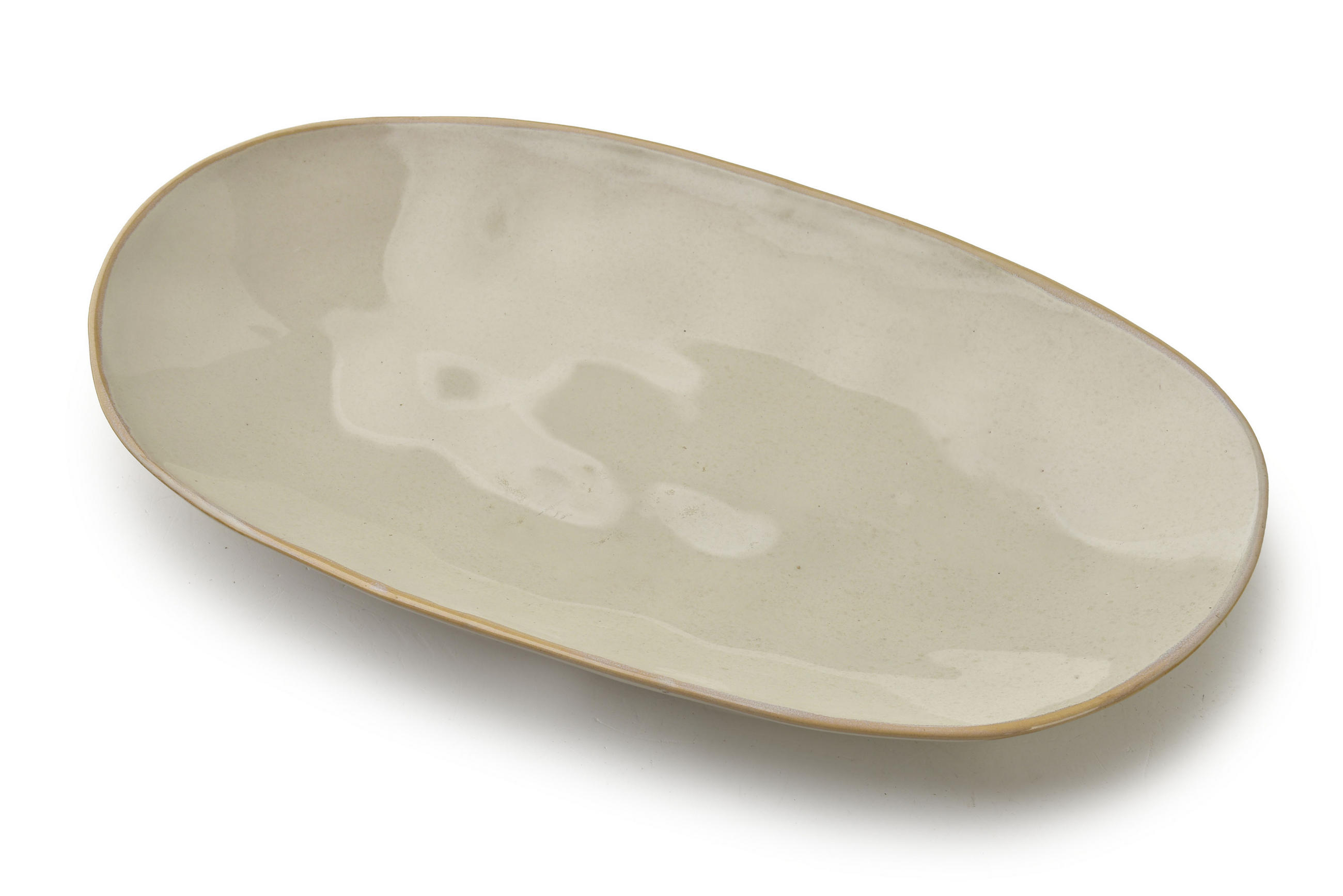 PLATTE Basic Nature 31x17,5cm Keramik Natur - Naturfarben, Keramik (17.5/2/31cm) - Mondex
