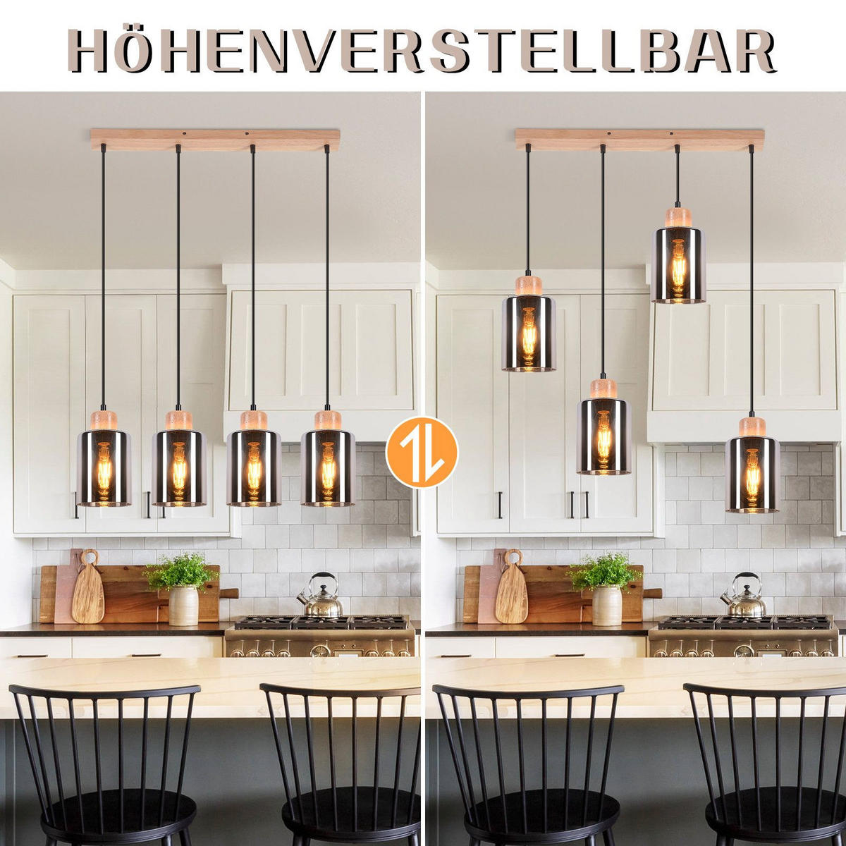 PENDELLEUCHTE umyvadlo 146,5/60/12cm - barva jasanu, sklo (146.5/60/12cm) - Nettlife