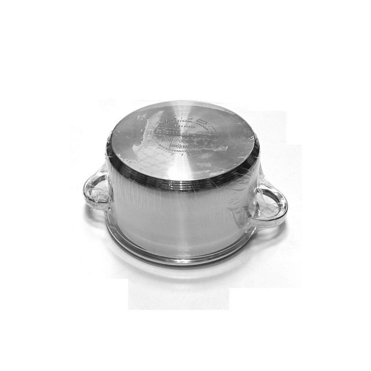 TOPF Silber 24/24/13.5 cm KB7126 - Silberfarben, Metall (24cm) - Klausberg 