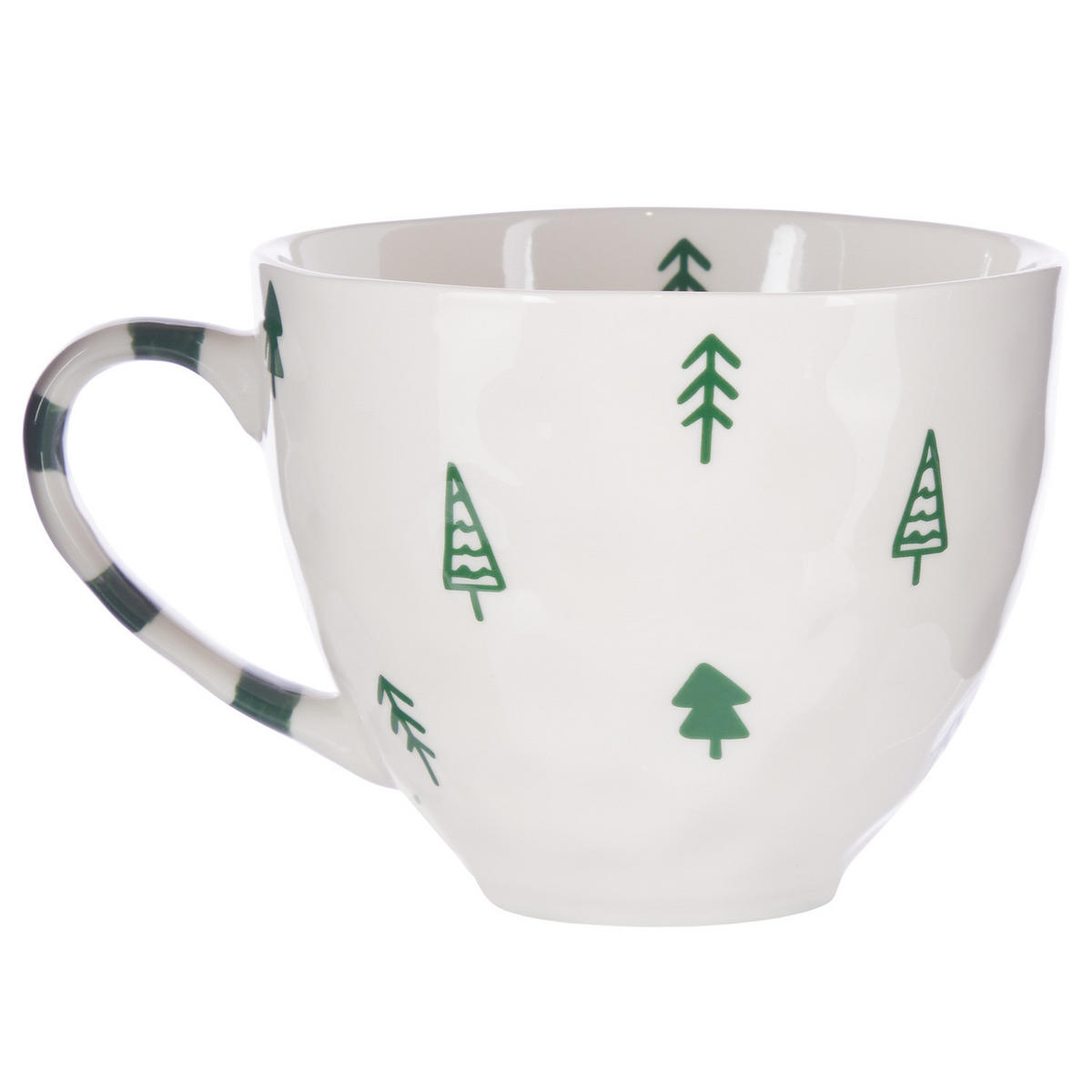 TASSE Joyful Days Jolly - Weiß/Grün, Keramik (0.44L) - Butlers