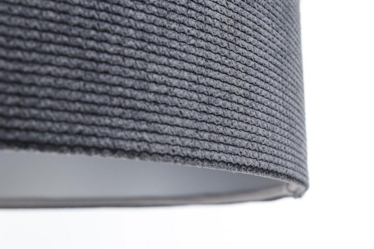 HÄNGELEUCHTE Grau 50/25 cm - Schwarz/Grau, Kunststoff (50/0.8/25cm) - ONZENO