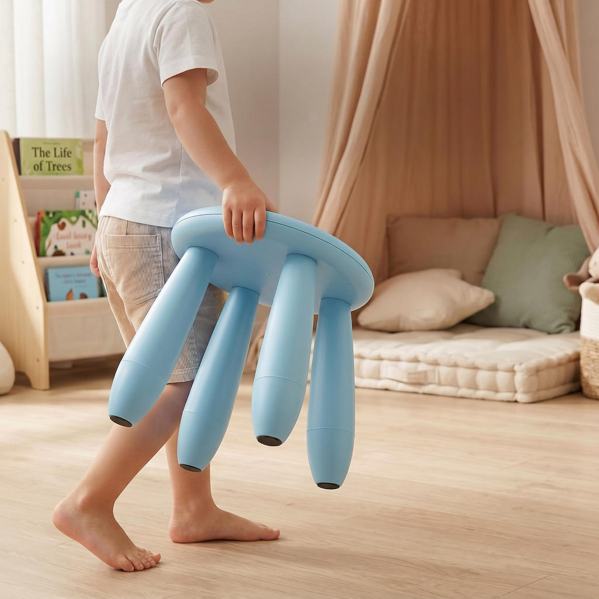 STOLIČKA Modrá plastová 26 cm - modrá, plast (28/26/28cm) - Relaxdays