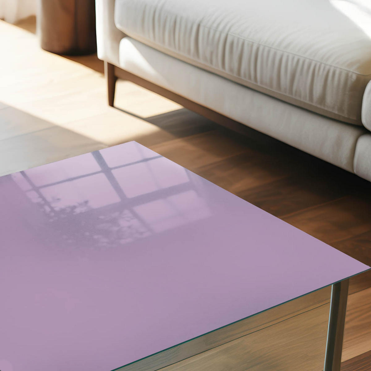 GLASPLATTE 80x60 cm – Hellviolett - Pink, Glas (0.4/80/60cm) - ArtPrintCave