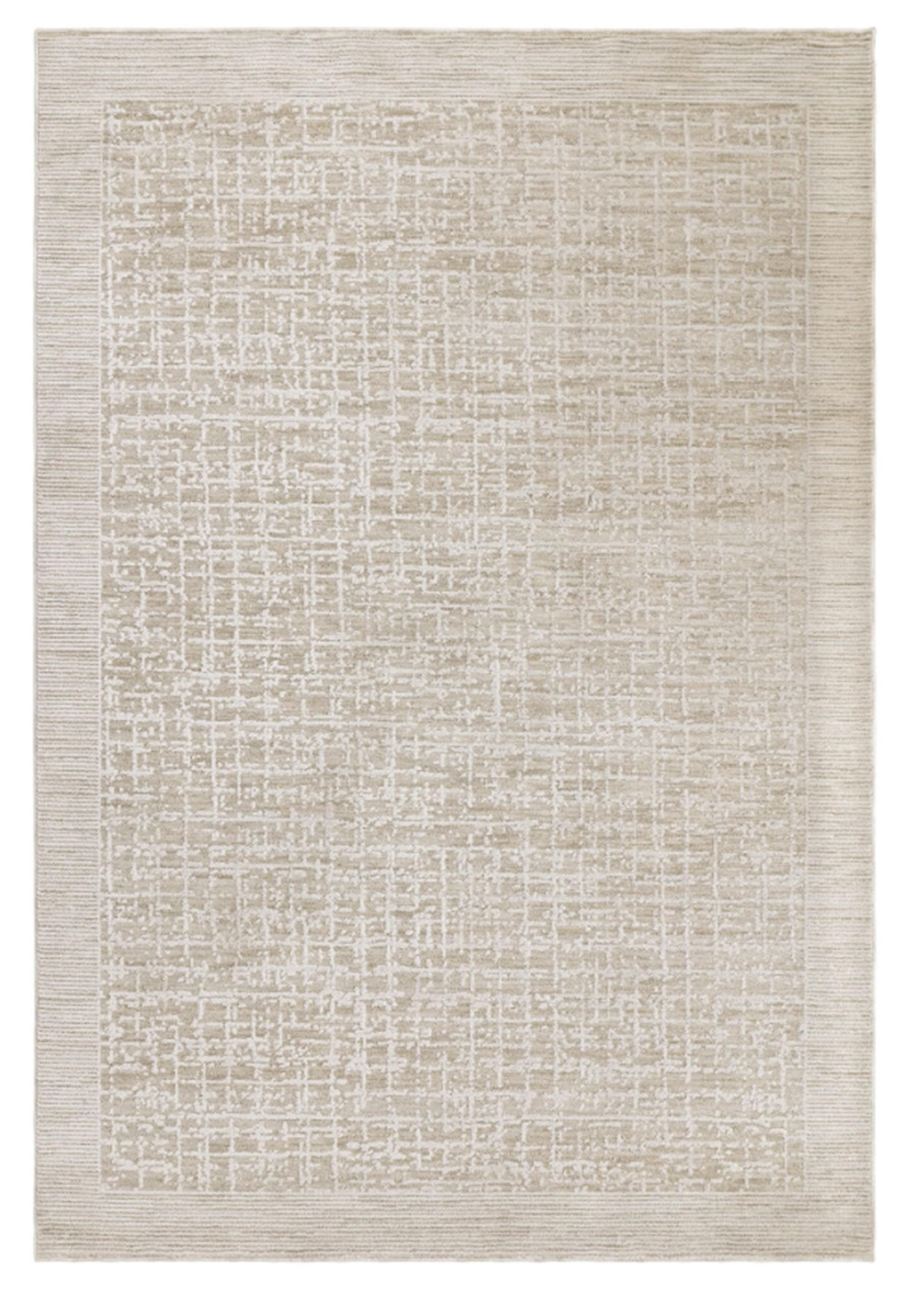 TEPPICH modern Flachgewebe CRISS Beige 200 x 300 cm - Beige, Textil (200/300cm) - Novatrend