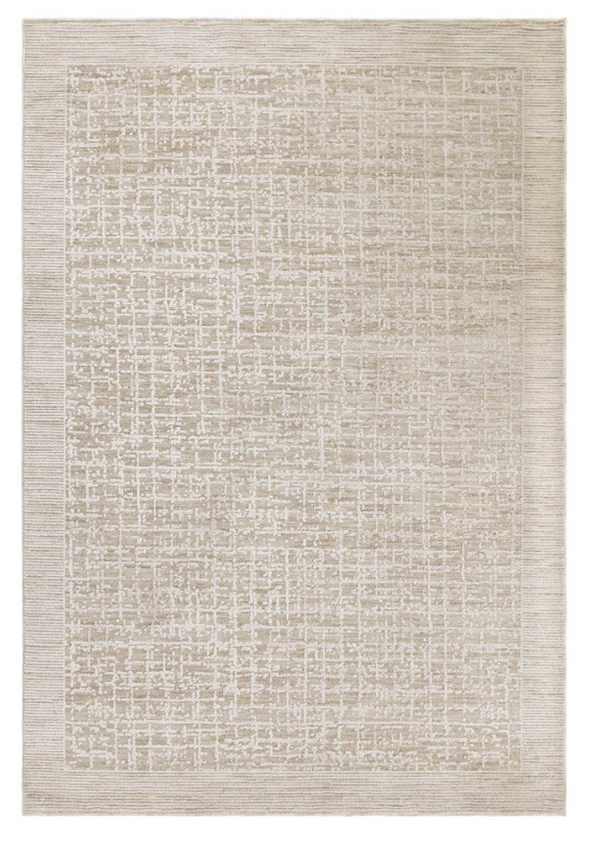 TEPPICH modern Flachgewebe CRISS Beige 200 x 300 cm - Beige, Textil (200/300cm) - Novatrend