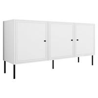 SIDEBOARD Palazzo Bis 150 3D - Schwarz/Weiß, Holzwerkstoff/Kunststoff (151/75/40cm) - MIRJAN24