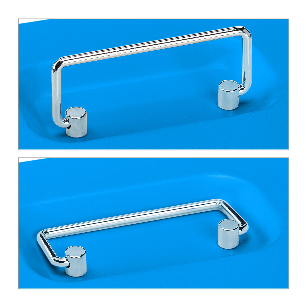 POKLADŇA - modrá, kov/plast (20/8.5/17cm) - Relaxdays