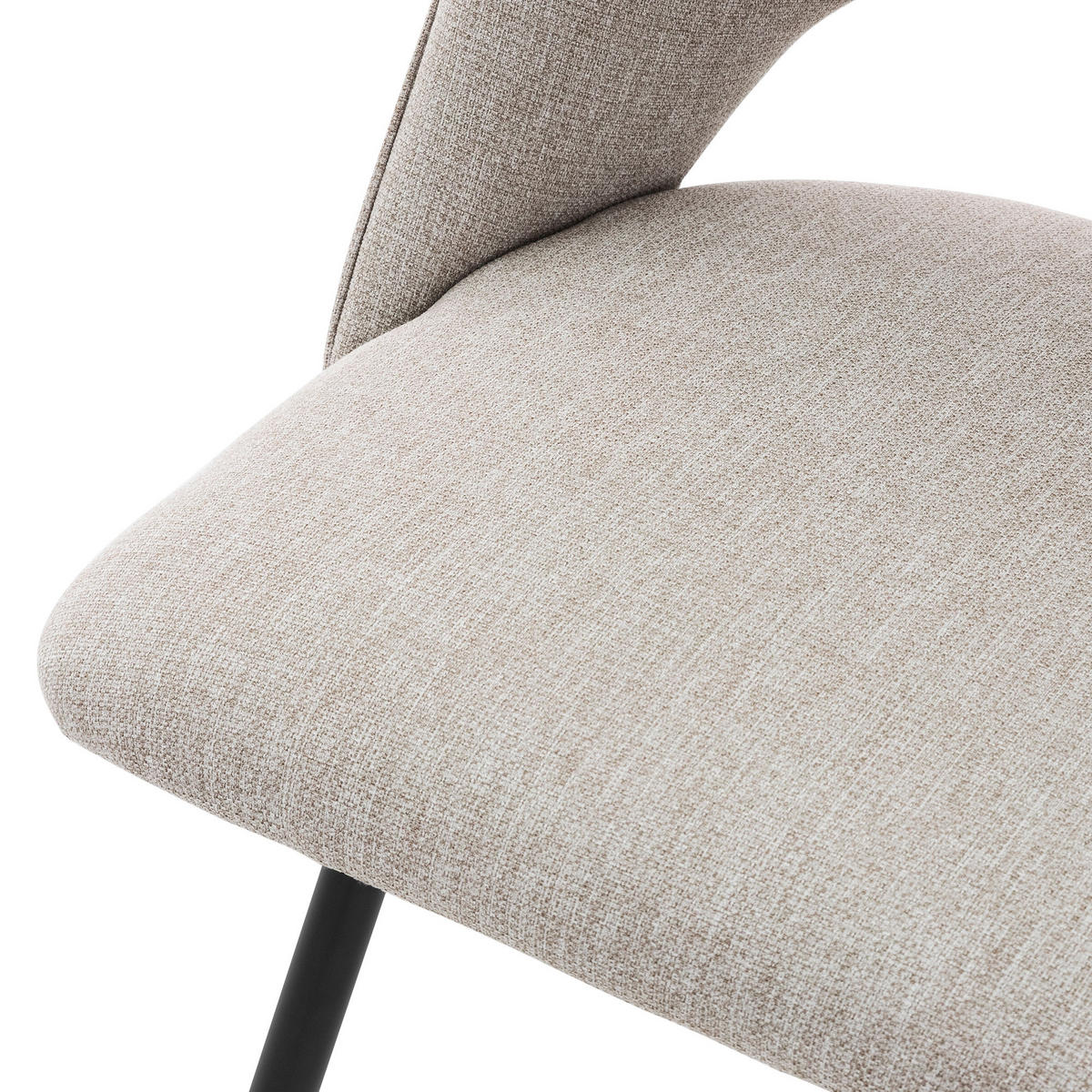 ESSZIMMERSTUHL Beige 2er Set - Beige, Metall (57/89/53cm) - ML-DESIGN