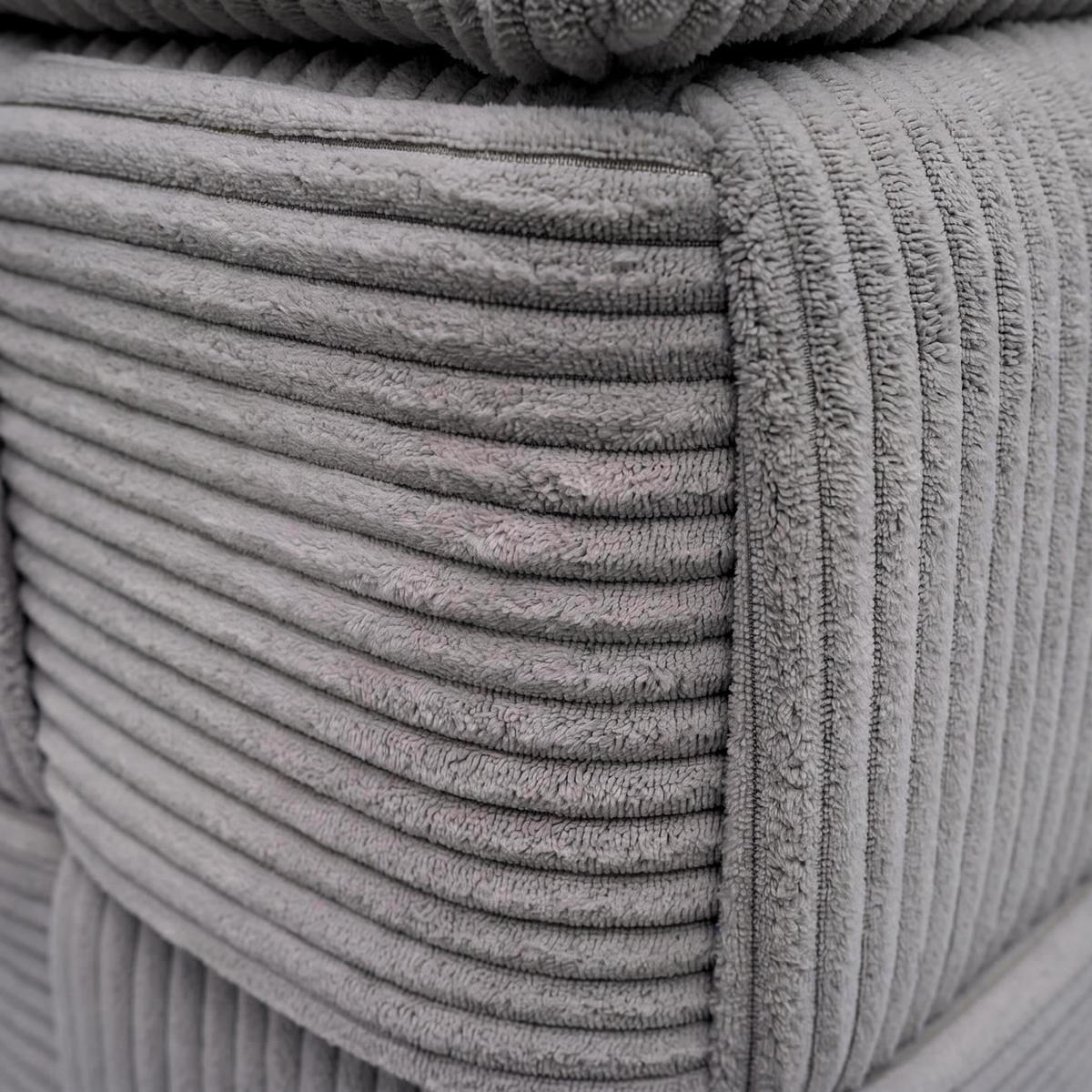 HOCKER Dunkelgrau - Dunkelgrau, Textil (40/43/40cm) - MCW