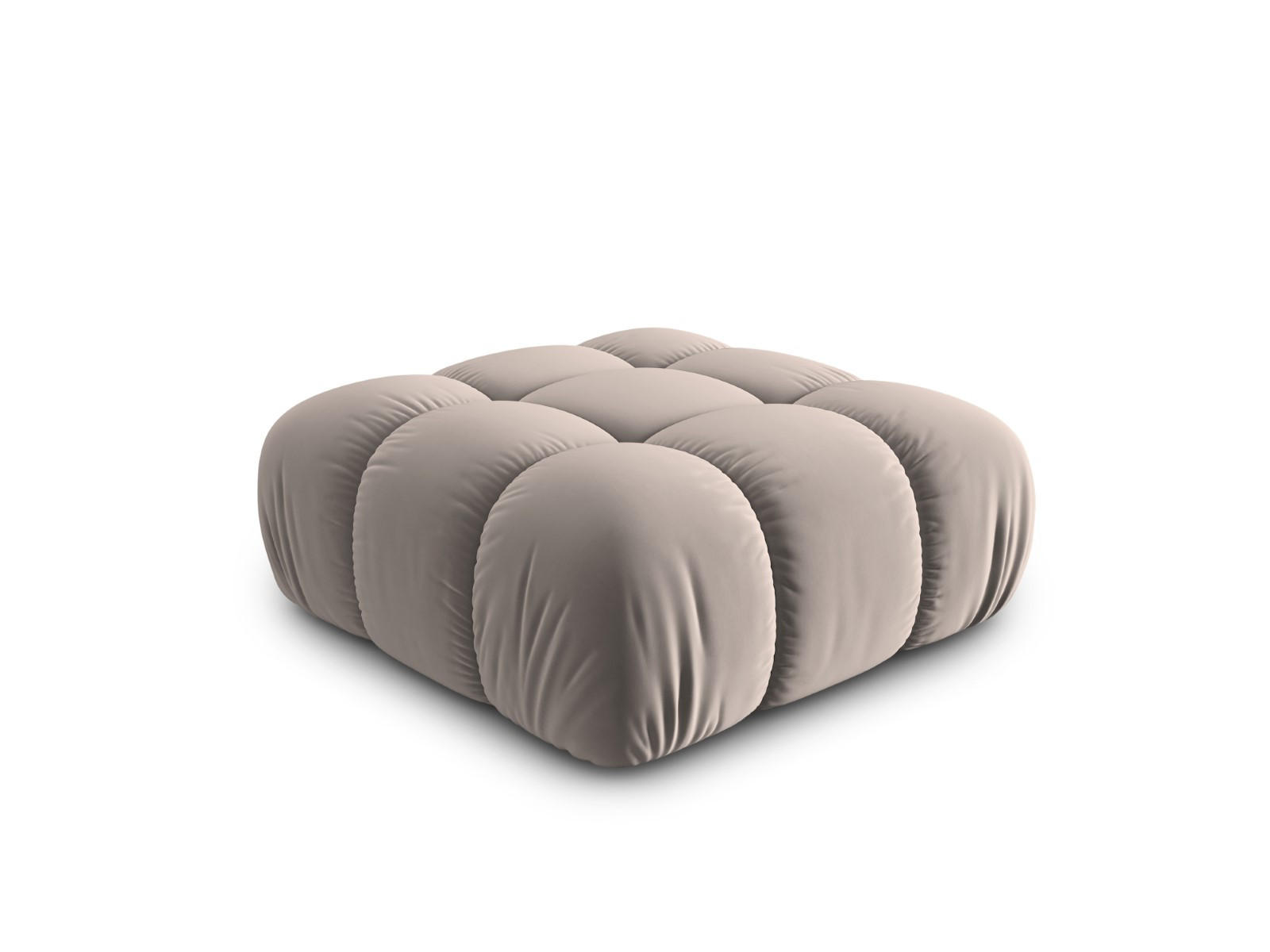 POUF Bellis aus Samt beige - Beige, Textil (94/39/94cm) - Micadoni
