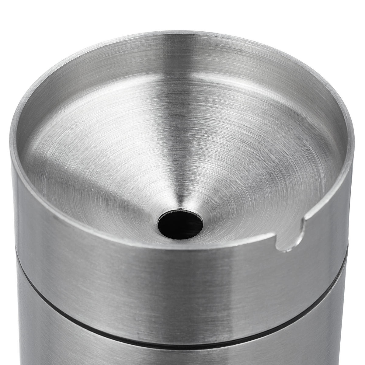 ASCHENBECHER - Silberfarben, Kunststoff/Metall (7cm) - Relaxdays