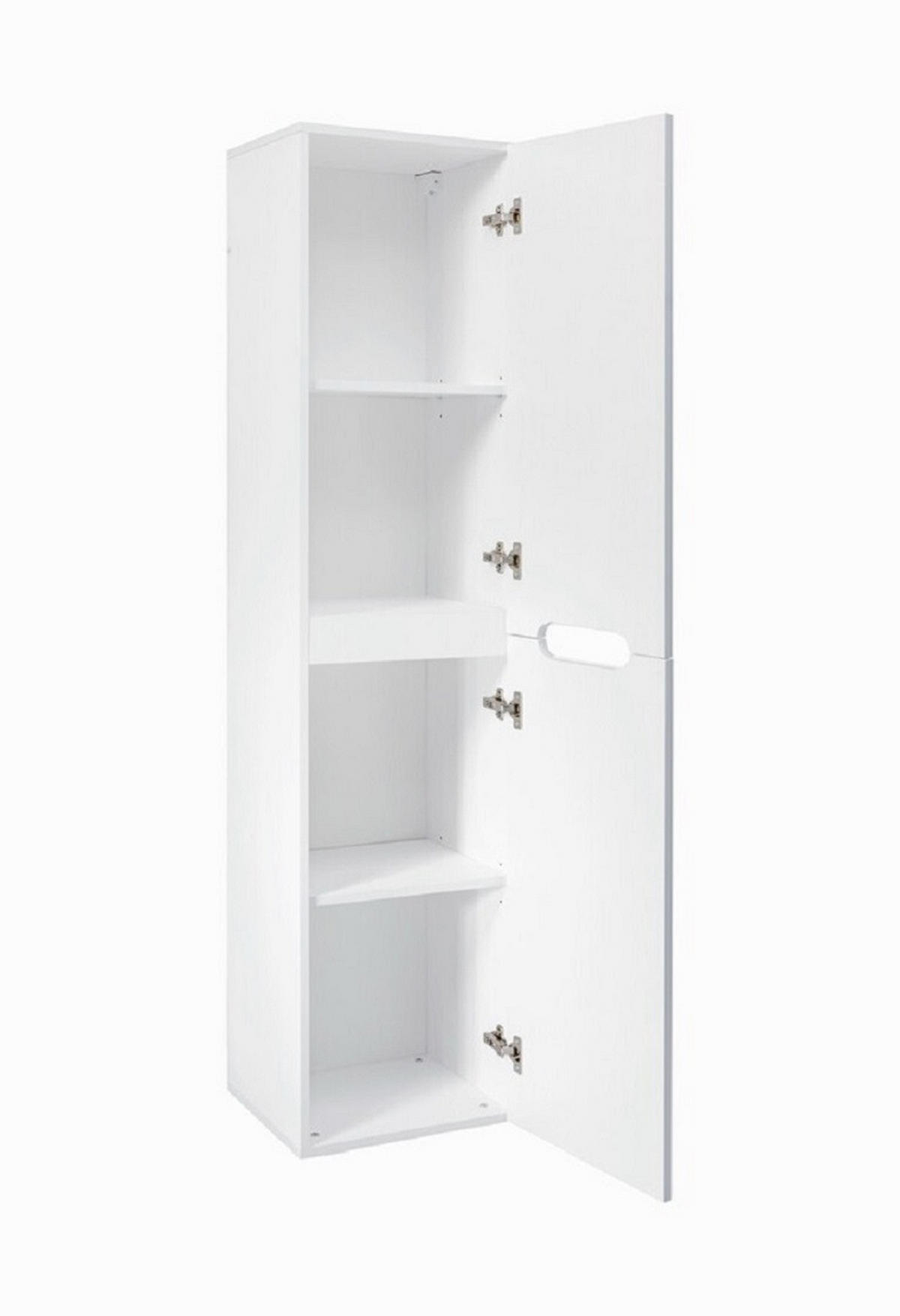 BADMÖBEL-SET 7Teile - Fiji White F BM25 in Weiß/Matt - Weiß, Holz (80/166/46cm)