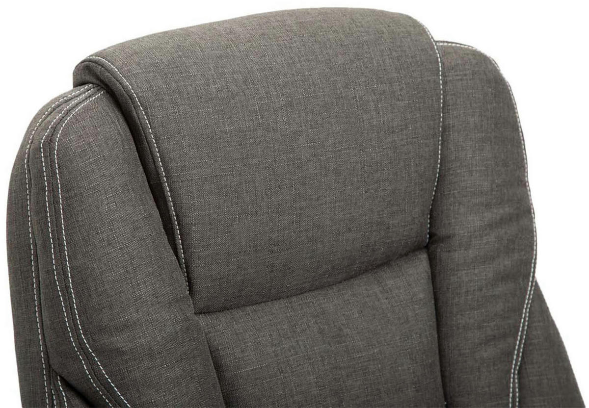 BÜROSTUHL Pacira, Stoff Dunkelgrau - Dunkelgrau, Textil/Metall (68/127/64cm) - TPFLiving