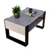 COUCHTISCH KARO 92 - Multicolor/Schwarz, Holz (53.6/92/45cm) - Mat-Haus
