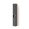 BADSCHRANK Savuto Anthrazit Hochglanz 30.2 x 190 cm - Schwarz Hochglanz/Braun, Holzwerkstoff (30.2/190/30cm) - Livinity®