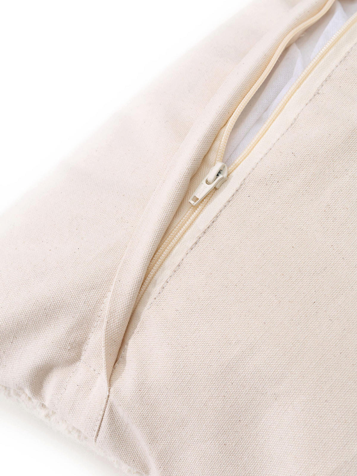 KISSENBEZUG Shawn Ivory 45x45 cm - Creme, Textil (45/45cm) - Lytte