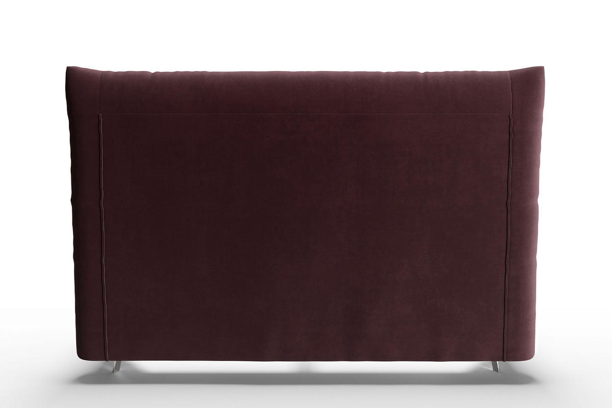 POLSTERBETT ANNY Violett Massivholz - Violett, Textil (180/200cm) - KAWOLA