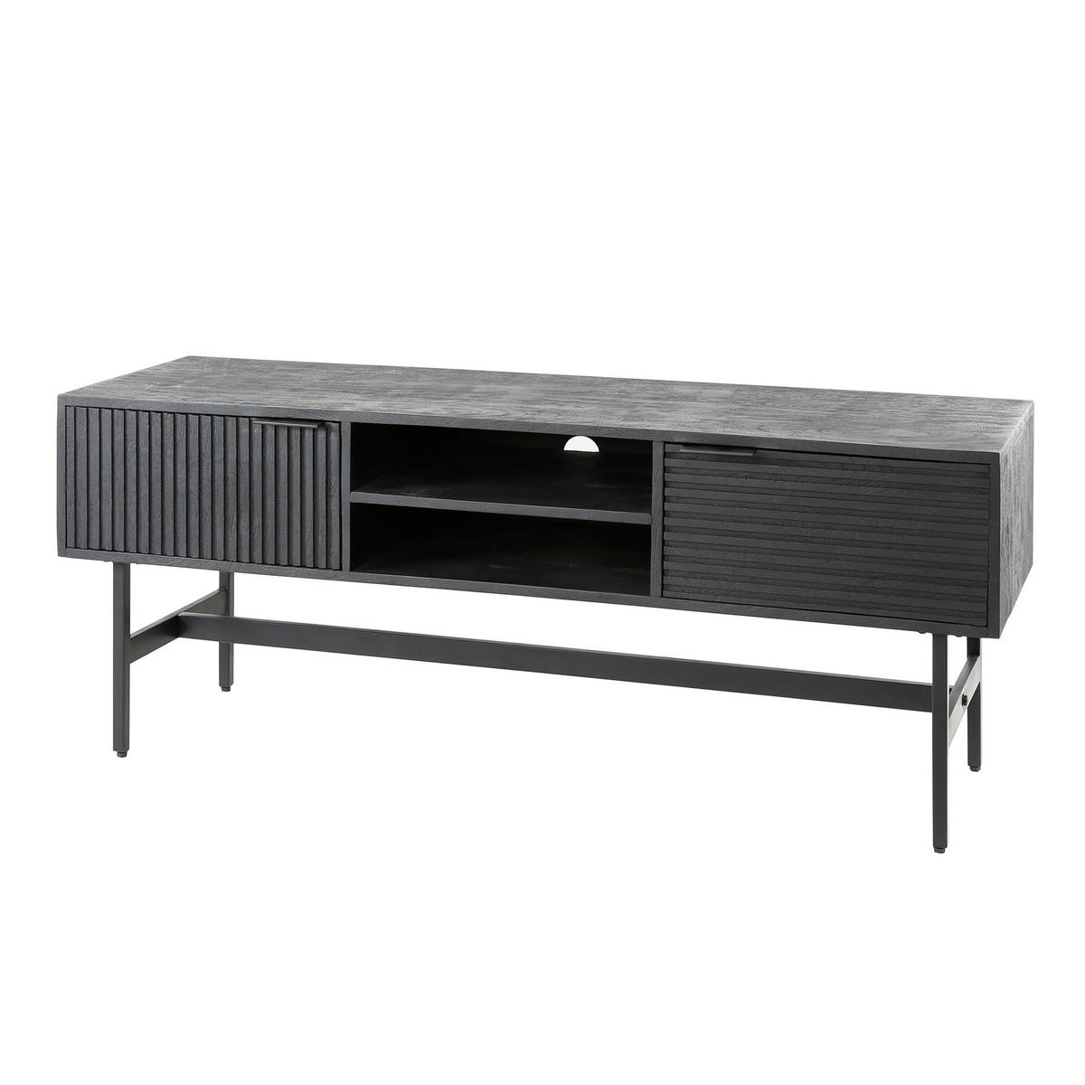 TV-MÖBEL Marina Schwarz 40/140/55 cm - Schwarz, Holz (140/55/40cm) - Hoyz Collection