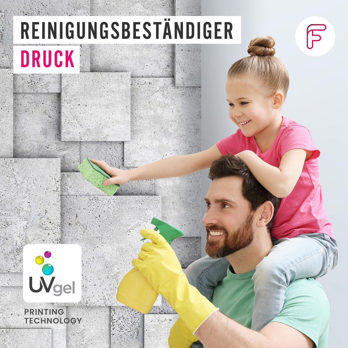 FOTOTAPETE, Graffiti an der Wand blaues Gesicht - Blau, Papier (300/210cm) - Feeby