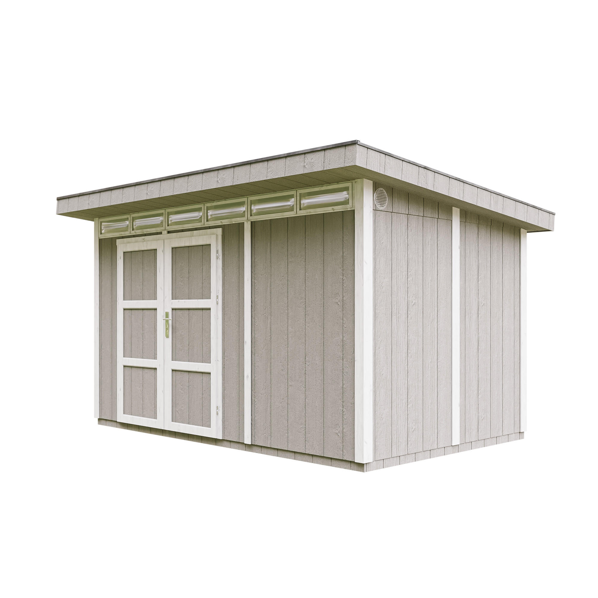 HOLZ-GARTHENHAUS basis LP SmartSide 8,7m² mit B411xL279xH239 cm - M904A - TUNDRA GREY - Grau, Holz (412/237/279cm) - Timbela