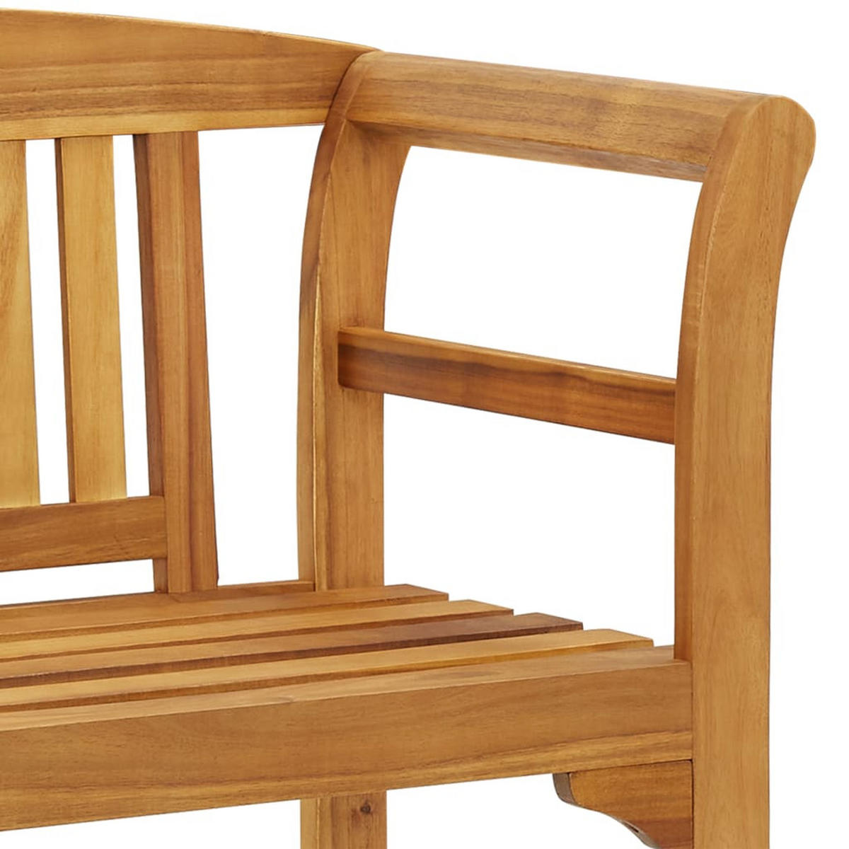 GARTENBANK Holz Luna 114 cm Akazie 2 Sitzer - Braun, Holz (114/83/46cm) - DELUKE