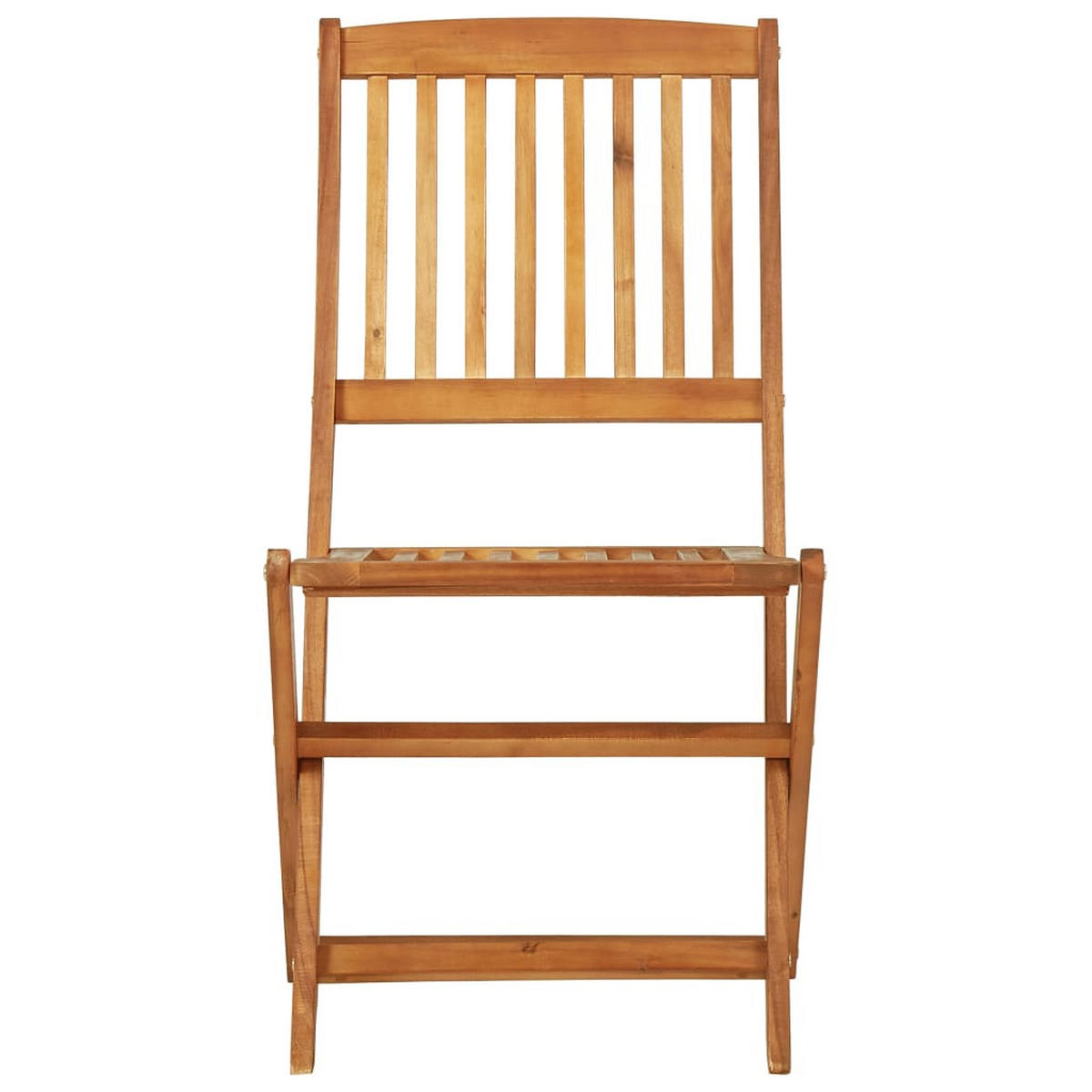 GARTEN-ESSGRUPPE 3-teilig Klappbar Massivholz Akazie - Braun, Holz - vidaXL
