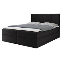 BOXBETT Rebos - H3 - Schwarz, Holz/Textil (180/200cm) - MIRJAN24