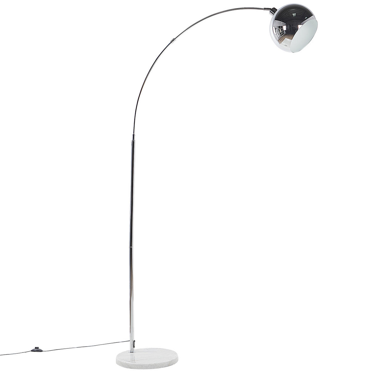 STEHLAMPE Paroo 96/35/210 cm - Silberfarben, Metall (96/35/210cm) - Beliani