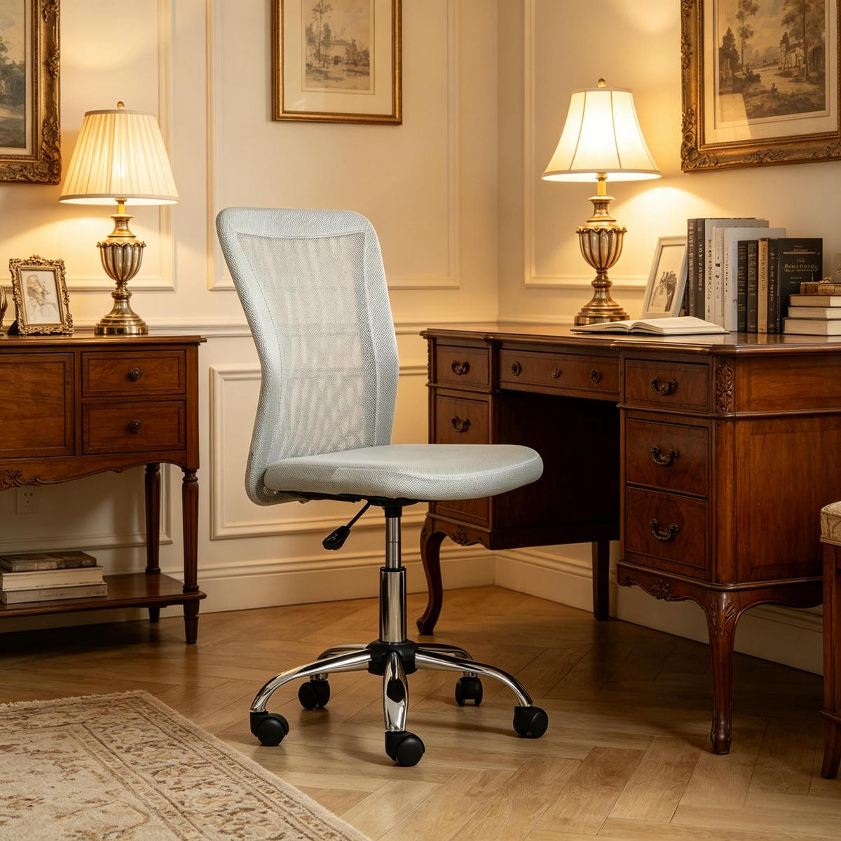 DREHSTUHL moderner Drehstuhl für Homeoffice 90 bis 100 cm - Grau, Textil (43/90/58cm) - Gisaae