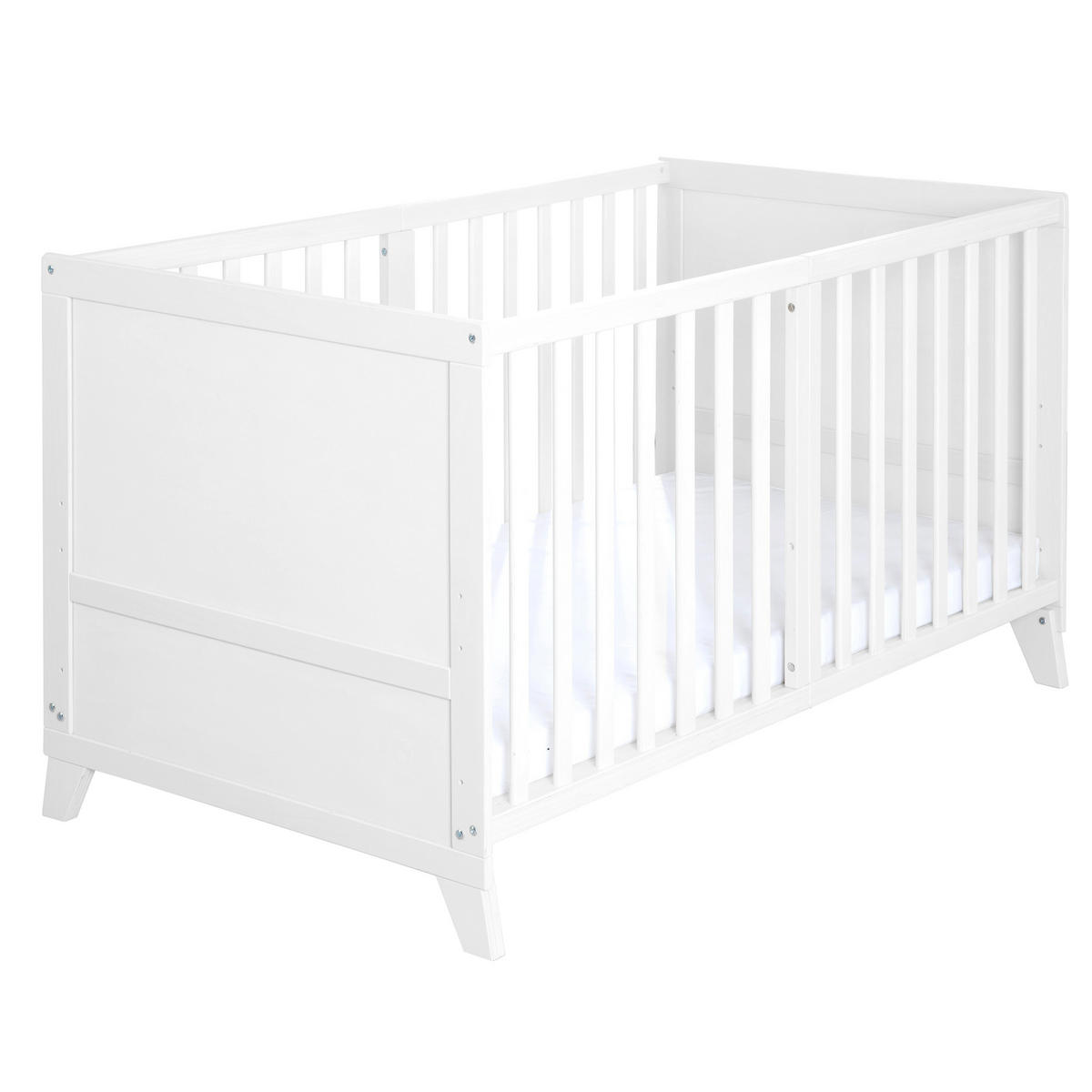 BABYBETTSET 'Woodland Buddies' 70 x 140 inkl. kompletter Ausstattung - Weiß / Pastellgrün - Weiß, Holz (70/140cm) - Roba