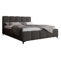 DOPPELBETT 200x200 mit Bettkasten Kastilo, Boucle, Dunkelgrau - Dunkelgrau, Holz/Textil (200/200cm) - Emporius