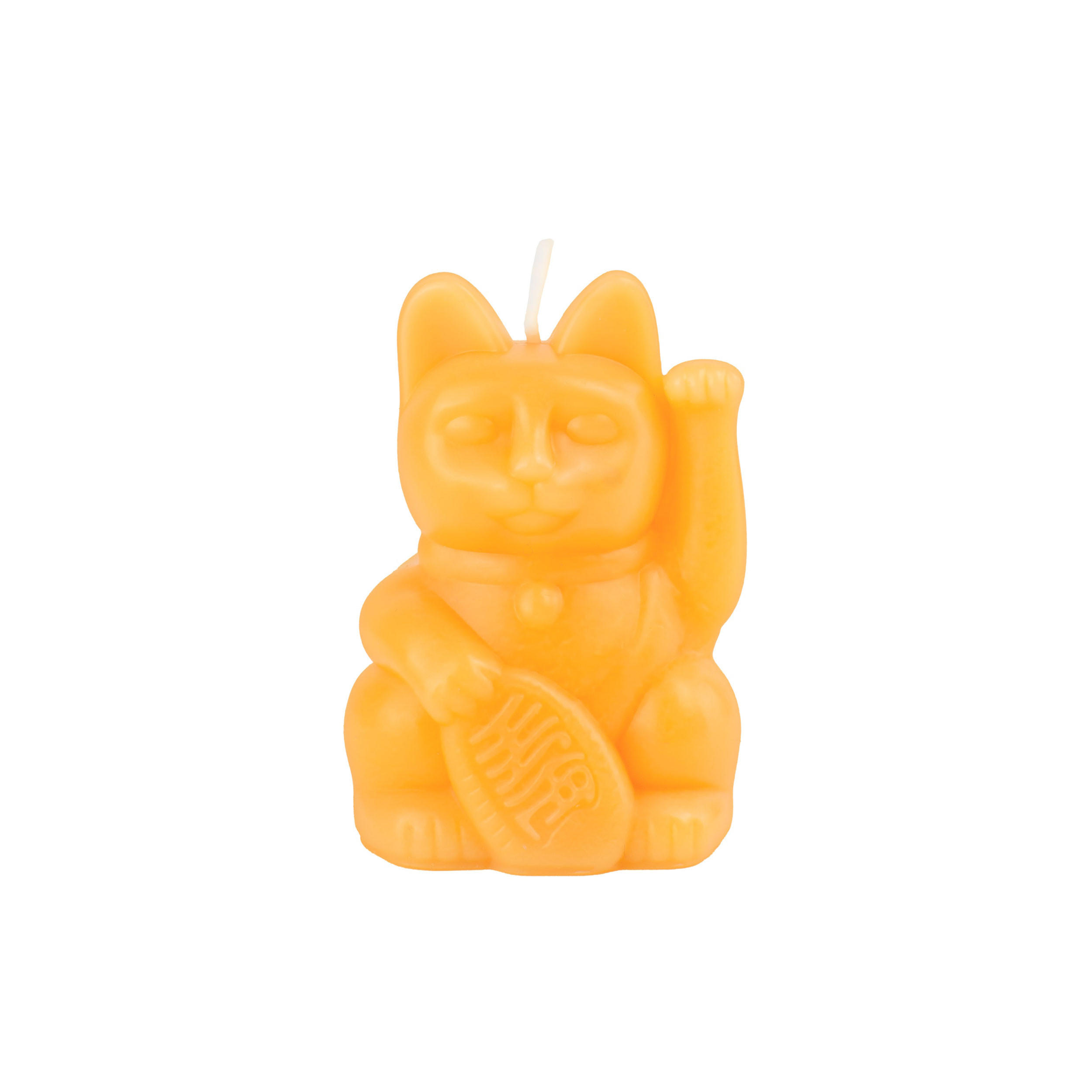 FIGURENKERZE Lucky Candles Peach, Paraffinwachs, Orange, 11.5 cm - Orange, Paraffin (8/11.5/9.5cm) - Donkey Products