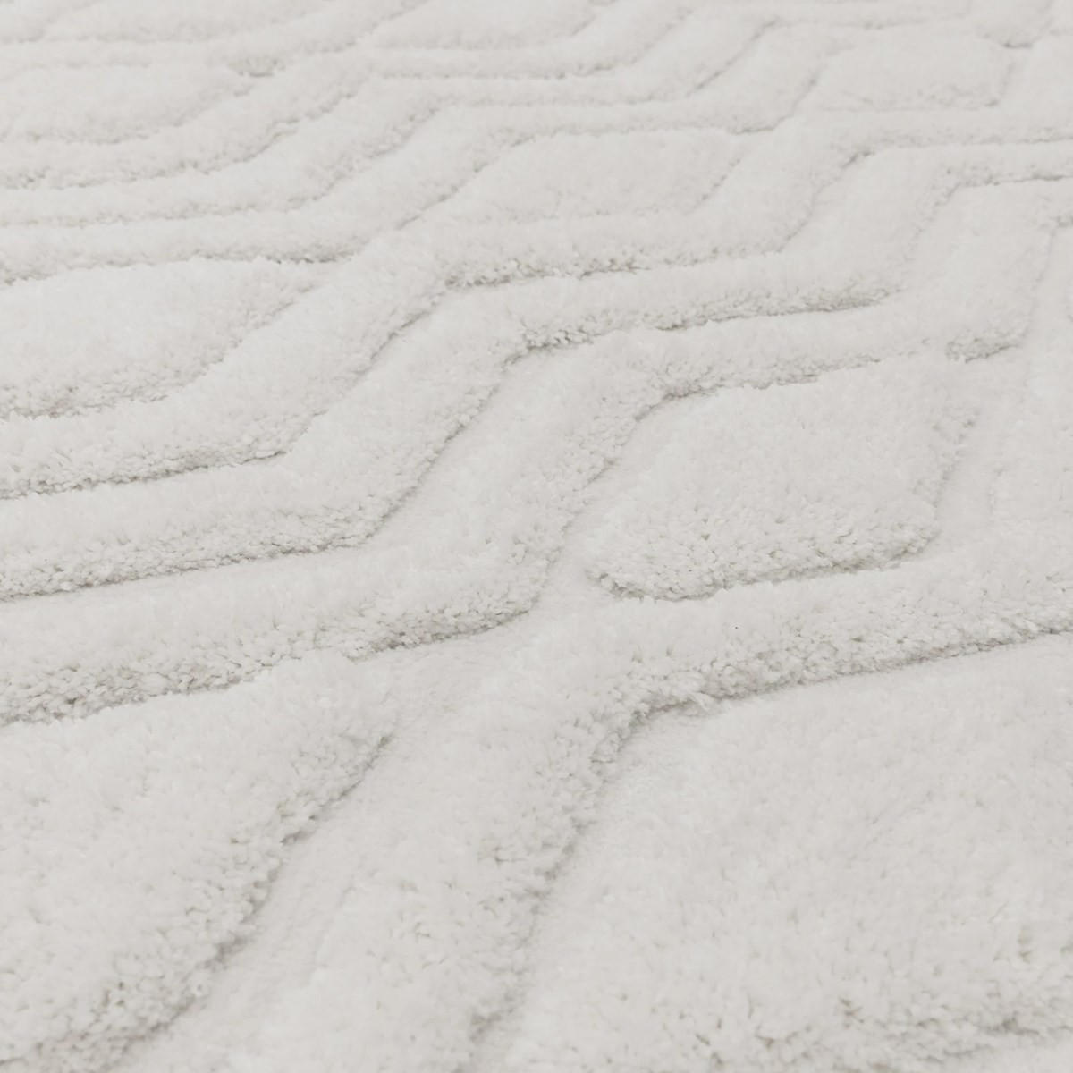 TEPPICH Moderner für Wohn- und Schlafzimmer JACKSON Weiß 120 x 170 cm - Weiß, Textil (120/170cm) - Novatrend