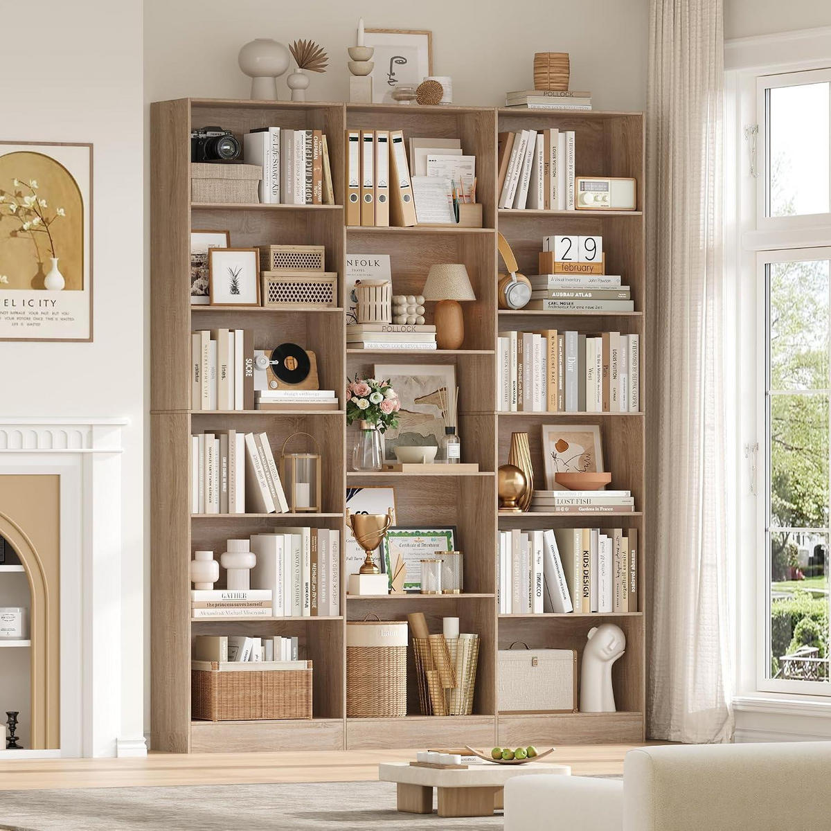 BÜCHERREGAL 188 cm Eiche - Braun, Holzwerkstoff (149/188/23.5cm)