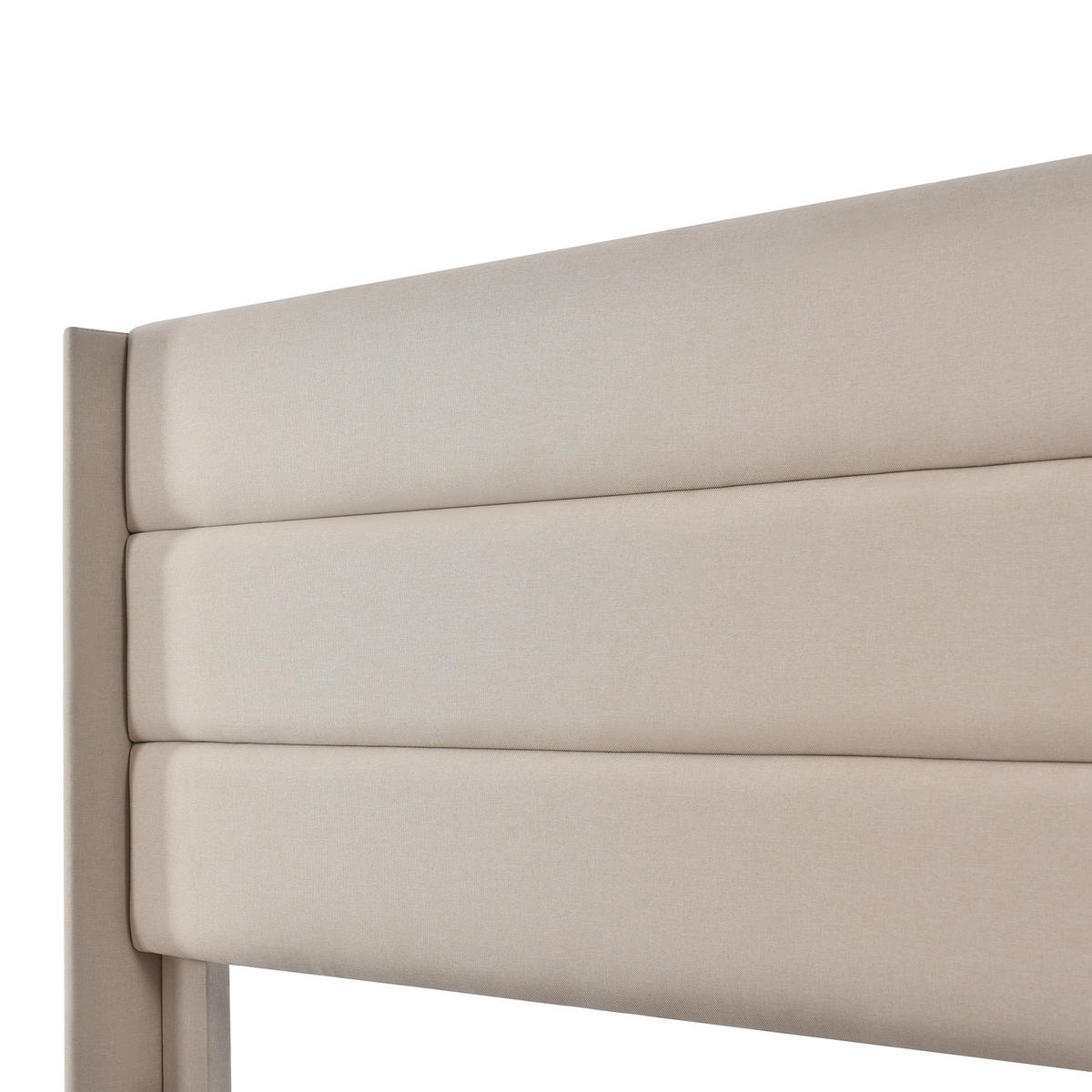 POLSTERBETT aus Leinen 180x200 cm in Beige mit Hydraulik-Stauraum - Beige, Textil (180/200cm) - Modfu