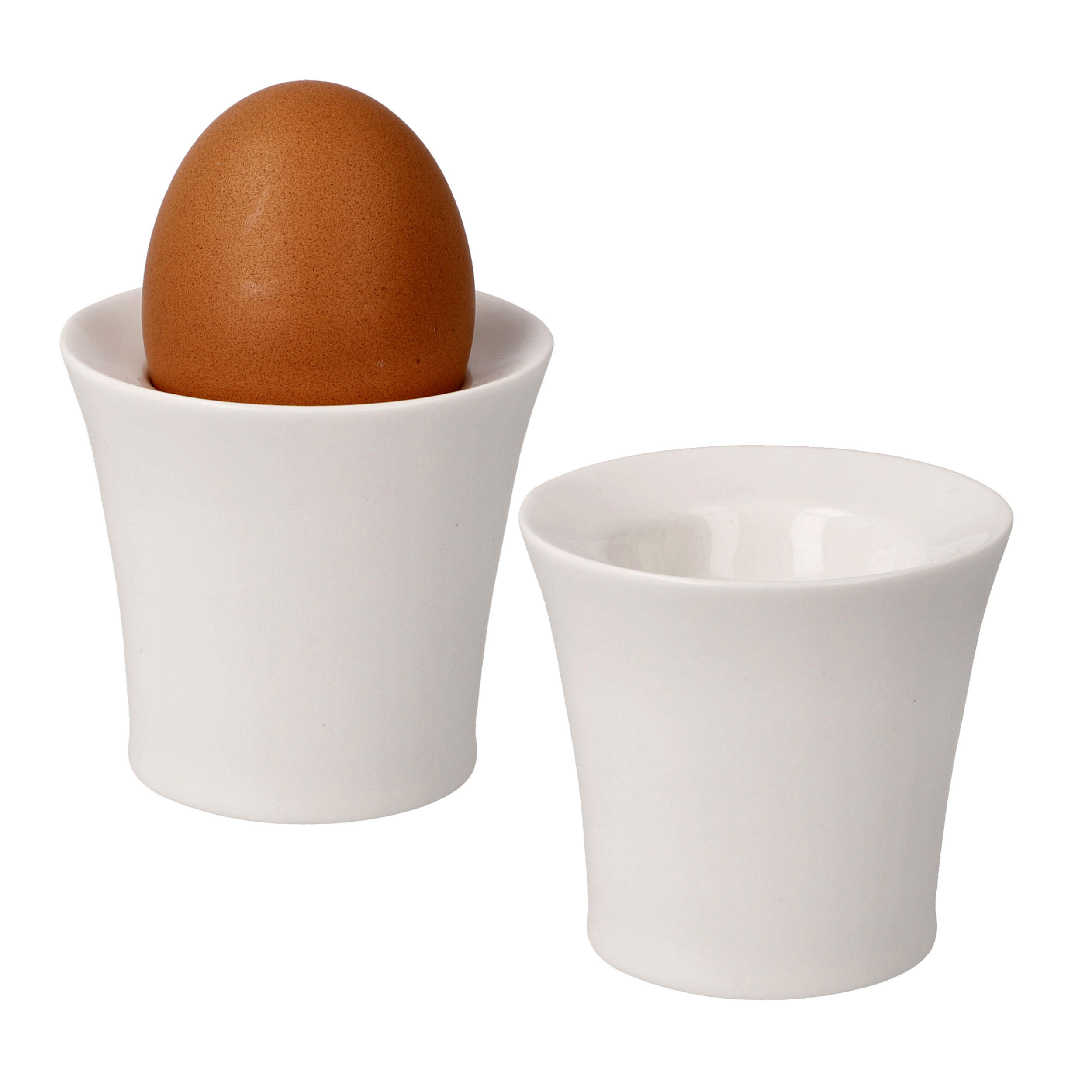 EIERBECHER Kaiser Porzellan Set 2-tlg., New Bone China, Weiß glasiert - Weiß, Keramik (6.5/6/6.5cm) - Goebel