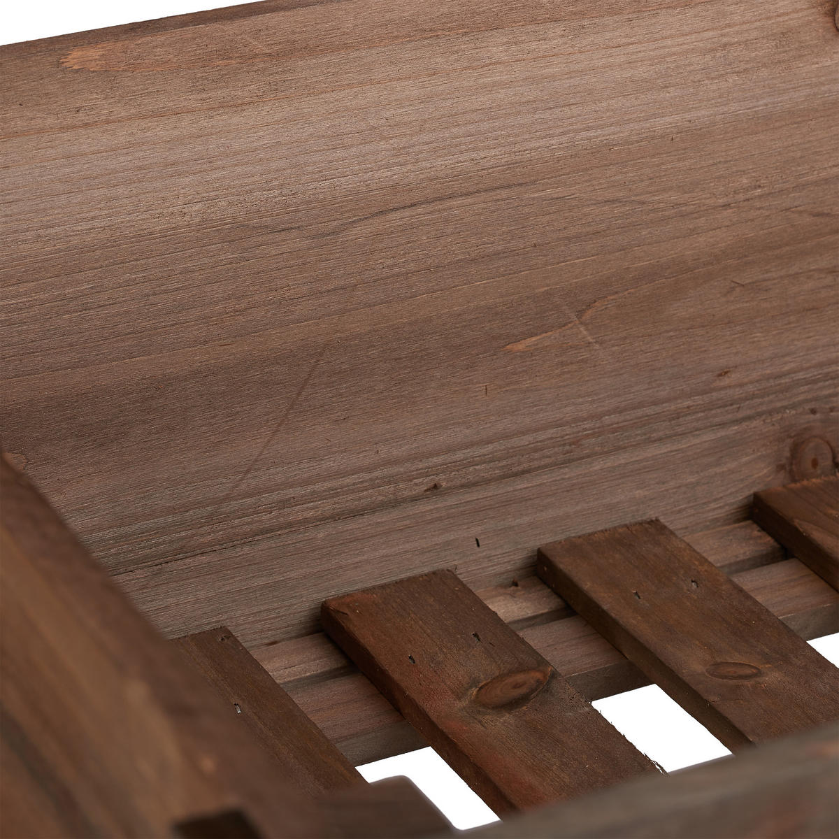 HOCHBEET - Dunkelbraun, Holz (88/80/43.5cm) - Relaxdays