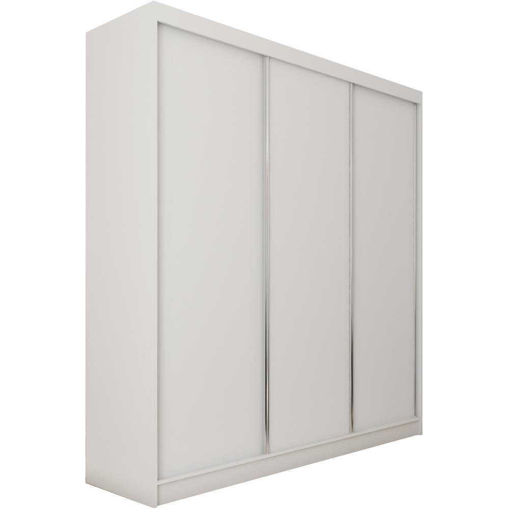 SCHWEBETÜRENSCHRANK Mario 240/216/61 weiß mit Schubladen - Weiß, Holzwerkstoff (240/216/61cm) - Beautysofa