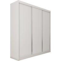 SCHWEBETÜRENSCHRANK Mario 240/216/61 weiß mit Schubladen - Weiß, Holzwerkstoff (240/216/61cm) - Beautysofa