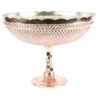 DEKOSCHALE Biarritz Ø38 cm - Rosa, Glas (38/29cm) - FURNARO